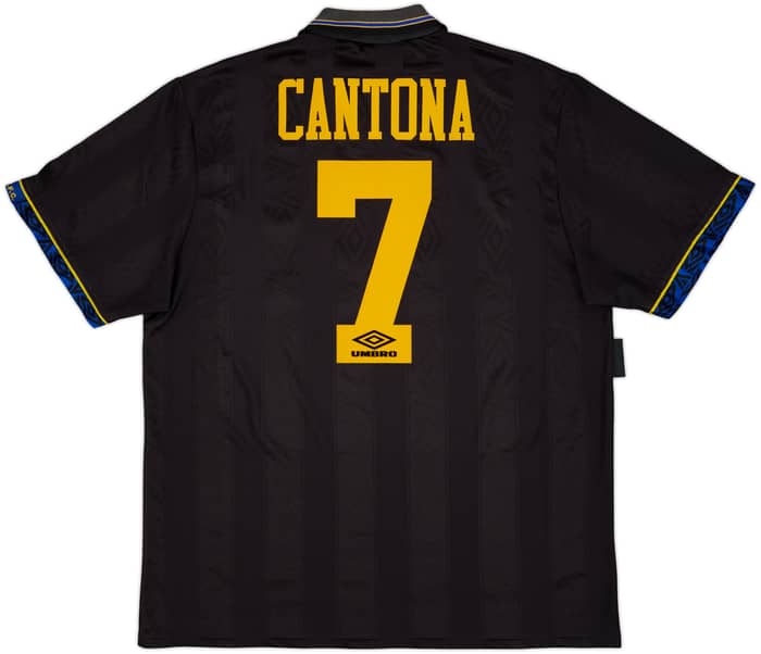 1993-95 Manchester United Away Shirt Cantona #7 - 8/10 - (XL)
