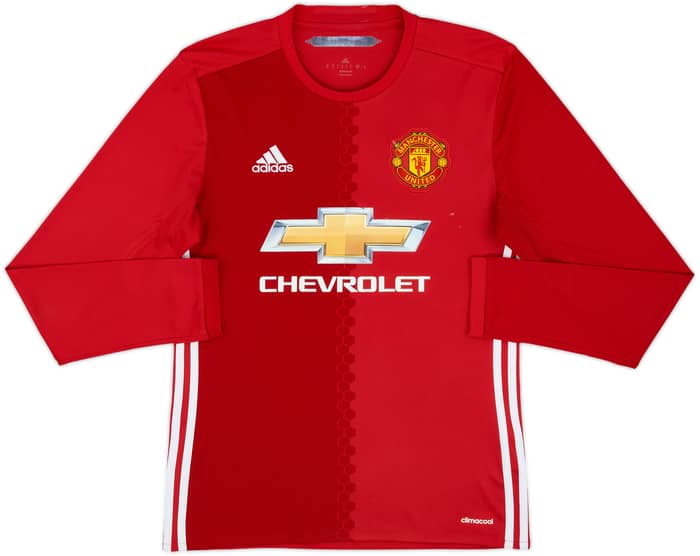 2016-17 Manchester United Home L/S Shirt Rooney #10 - 6/10 - (S)