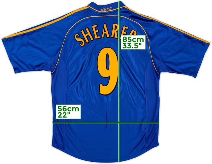 1998-99 Newcastle Away Shirt Shearer #9 - 8/10 - (XL)
