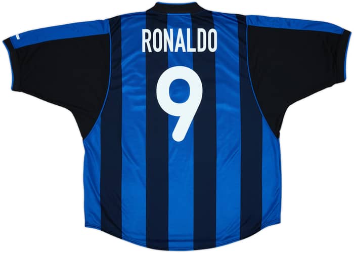 2000-01 Inter Milan Home Shirt Ronaldo #9 - 8/10 - (XXL)