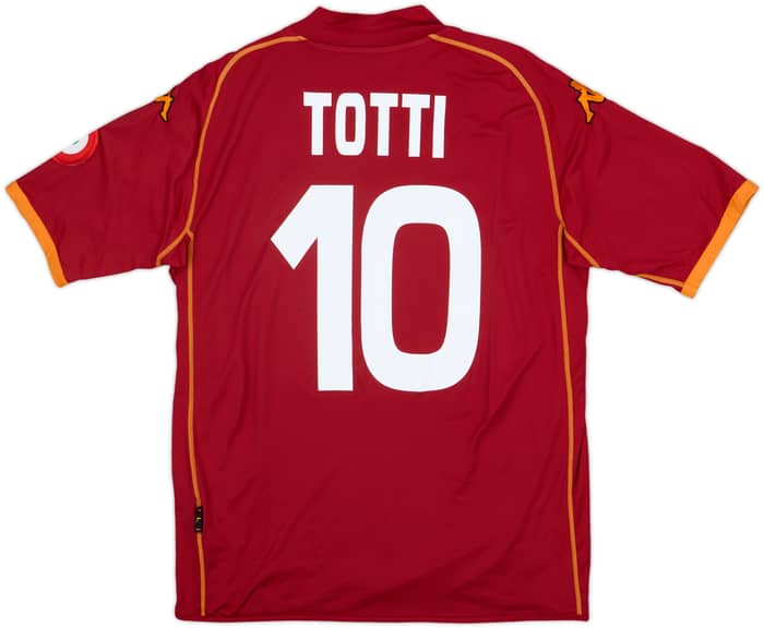 2008-09 Roma Home Shirt Totti #10 - 8/10 - (L)