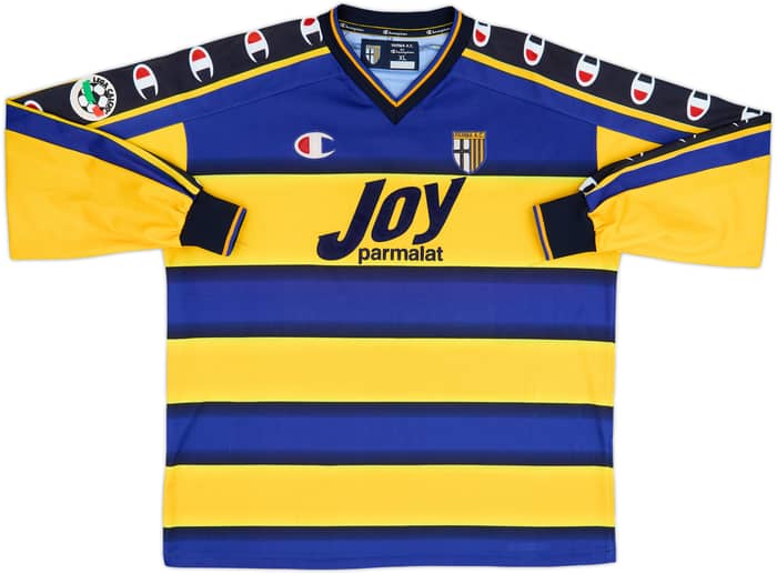 2001-02 Parma Home L/S Shirt Nakata #10 - 8/10 - (XL)