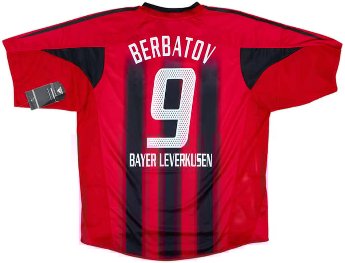 2004-06 Bayer Leverkusen Home Shirt Berbatov #9 (L)