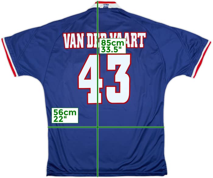 1999-00 Ajax Away Shirt Van Der Vaart #43 - 8/10 - (XL)