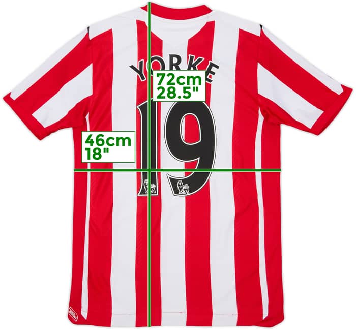 2008-09 Sunderland Home Shirt Yorke #19 - 8/10 - (S)