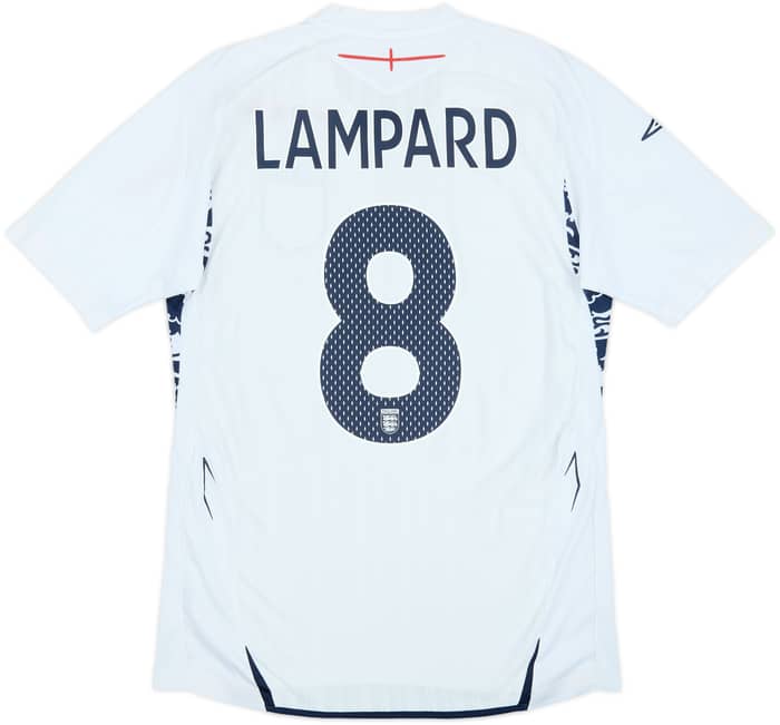 2007-09 England Home Shirt Lampard #8 - 5/10 - (S)