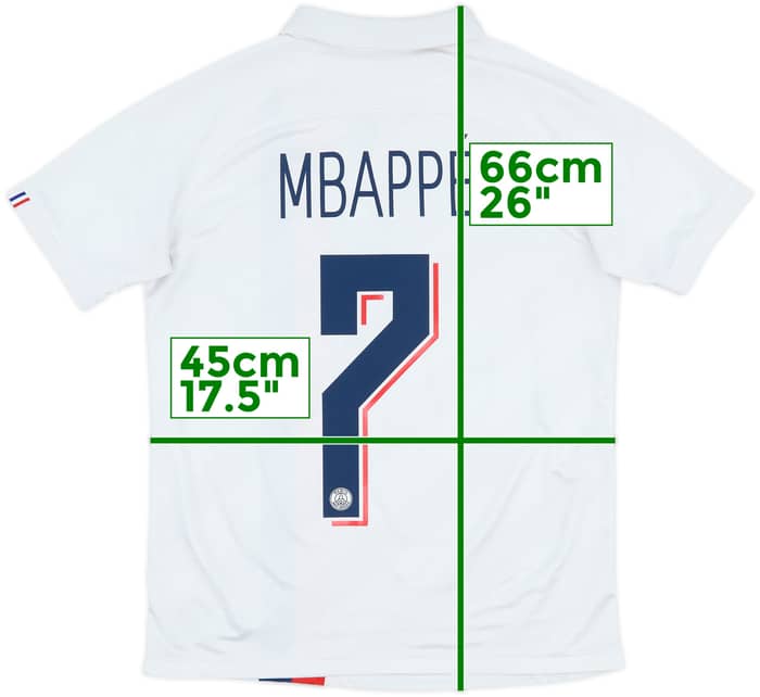 2019-20 Paris Saint-Germain Third Shirt Mbappe #7 - 7/10 - (XL.Boys)