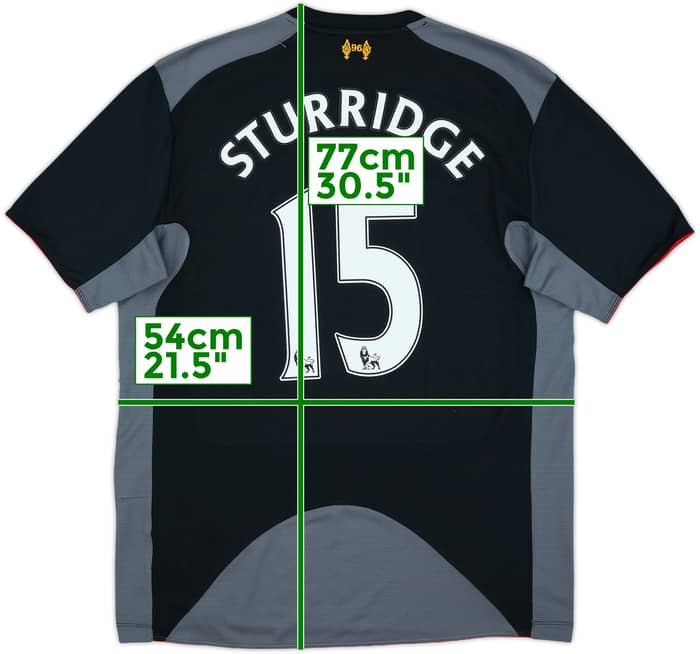 2012-13 Liverpool Away Shirt Sturridge #15 - 7/10 - (L)