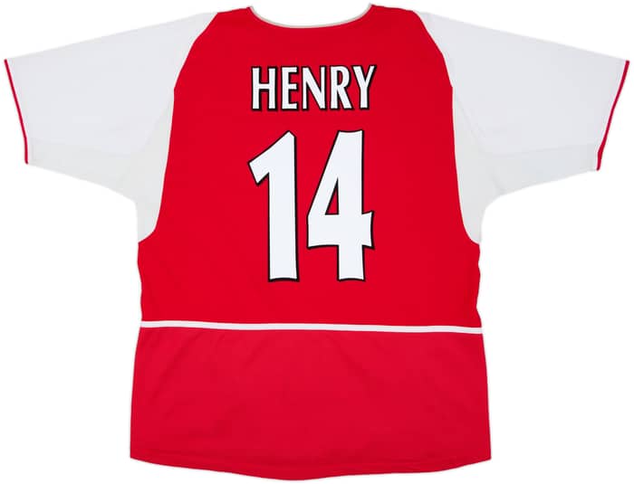 2002-04 Arsenal Home Shirt Henry #14 - 7/10 - (L)