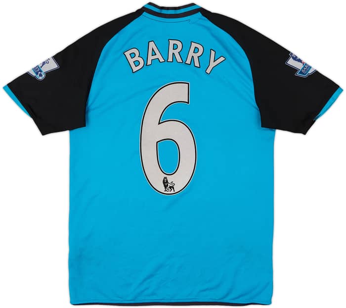 2008-09 Aston Villa Away Shirt Barry #6 - 6/10 - (XL.Boys)
