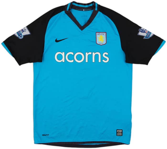 2008-09 Aston Villa Away Shirt Barry #6 - 6/10 - (XL.Boys)