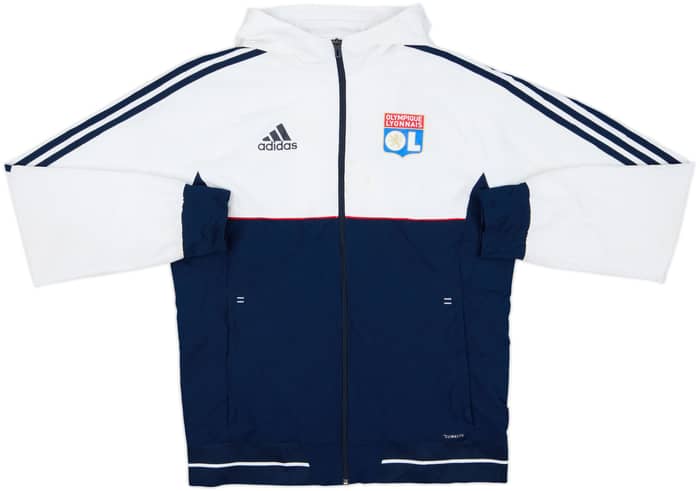 2017-18 Lyon adidas Hooded Track Jacket - 6/10 - (M)