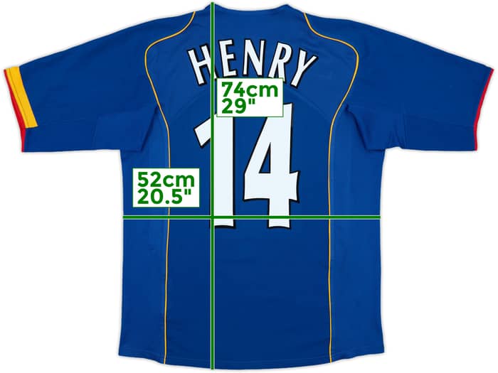 2004-06 Arsenal Away Shirt Henry #14 - 6/10 - (M)