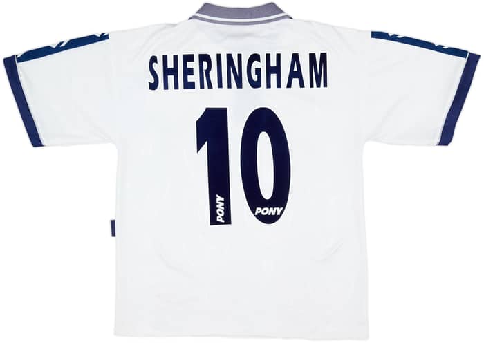 1995-97 Tottenham Home Shirt Sheringham #10 - 7/10 - (M)