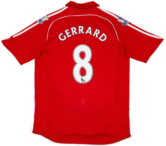 2006-08 Liverpool Home Shirt Gerrard #8 - 6/10 - (L)