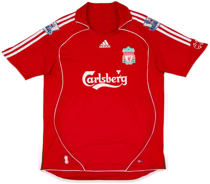 2006-08 Liverpool Home Shirt Gerrard #8 - 6/10 - (L)