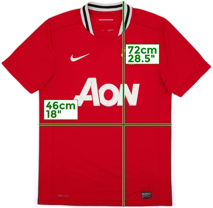 2011-12 Manchester United Home Shirt - 5/10 - (S)