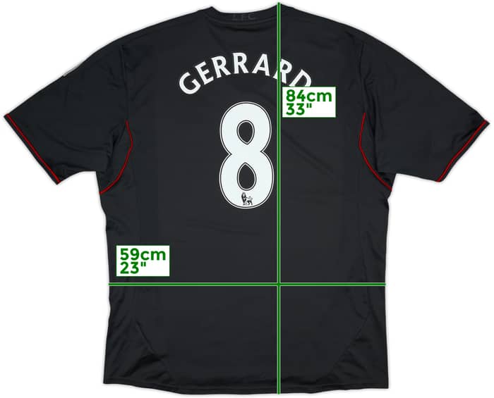 2011-12 Liverpool Away Shirt Gerrard #8 - 6/10 - (XXL)
