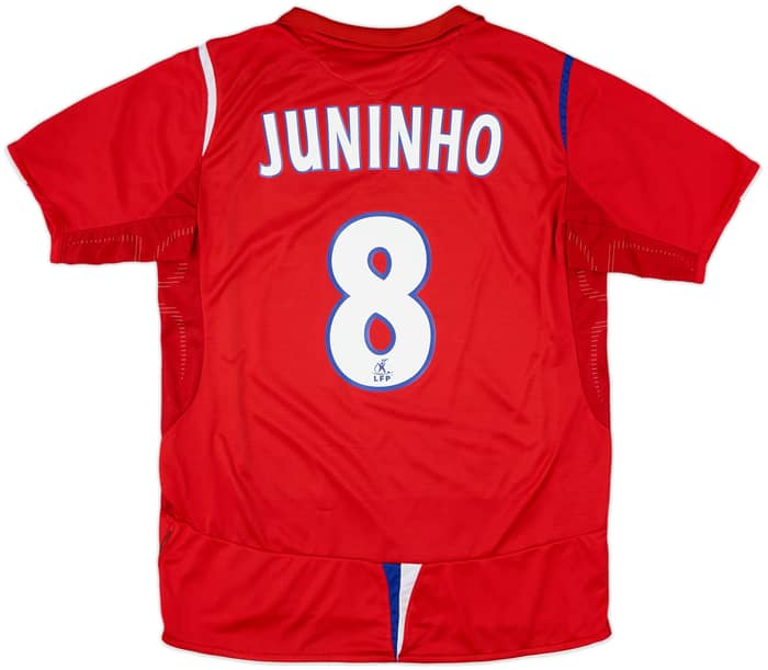2005-06 Lyon Away Shirt Juninho #8 - 6/10 - (M)