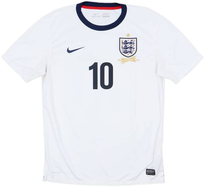 2013 England 150th Anniversary Home Shirt Rooney #10 - 8/10 - (M)
