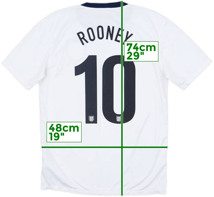 2013 England 150th Anniversary Home Shirt Rooney #10 - 8/10 - (M)