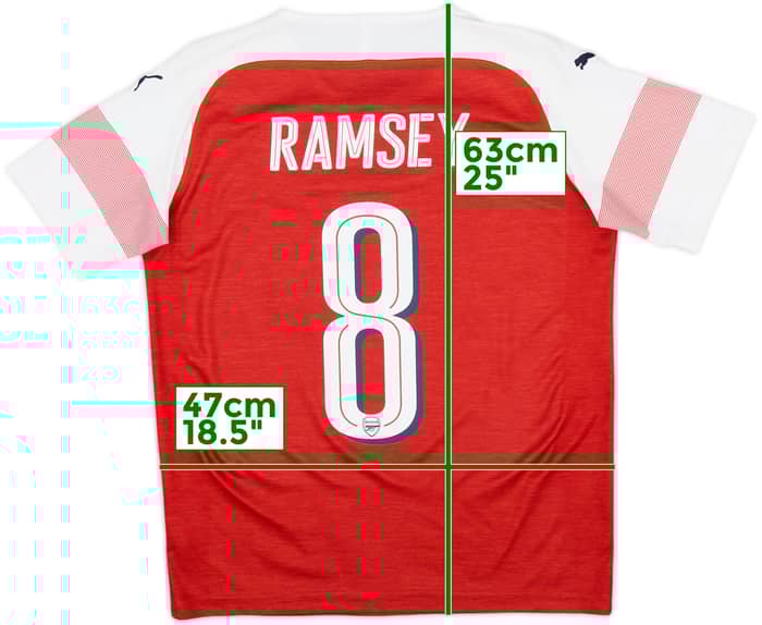 2018-19 Arsenal Home Shirt Ramsey #8 - 8/10 - (XL.Boys)