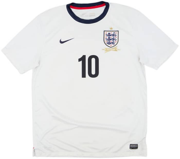 2013 England 150th Anniversary Home Shirt Rooney #10 - 6/10 - (L)