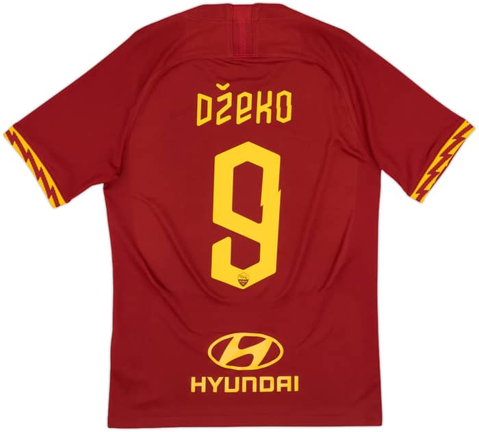 2019-20 Roma Home Shirt Dzeko #9 - 8/10 - (S)