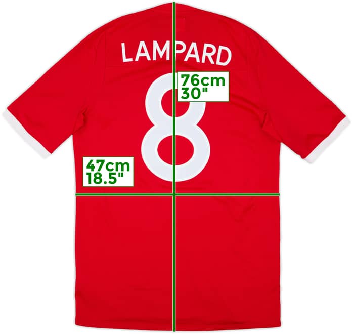 2010-11 England Away Shirt Lampard #8 - 7/10 - (M)