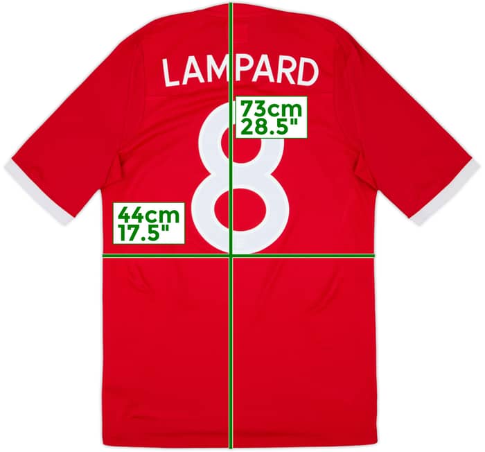2010-11 England Away Shirt Lampard #8 - 8/10 - (S)