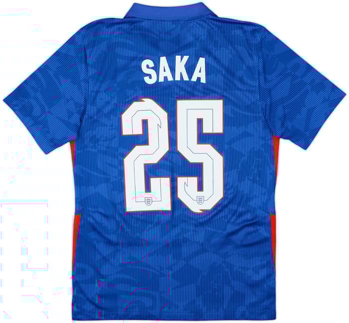 2020-21 England Away Shirt Saka #25 - 8/10 - (S)