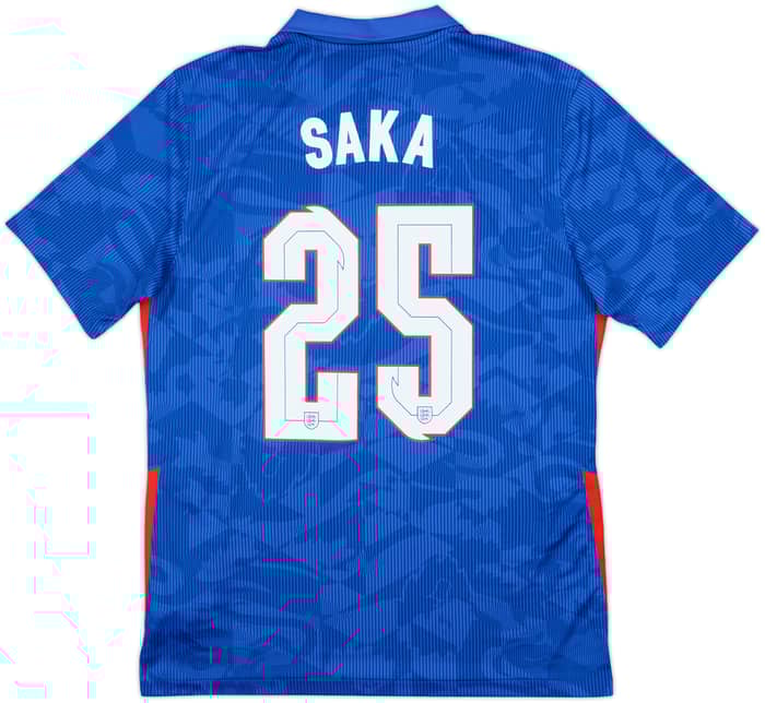 2020-21 England Away Shirt Saka #25 - 10/10 - (M)