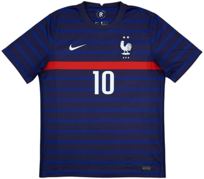 2020-21 France Home Shirt Mbappe #10 - 8/10 - (L)
