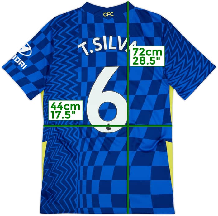 2021-22 Chelsea Home Shirt T.Silva #6 - 9/10 - (S)