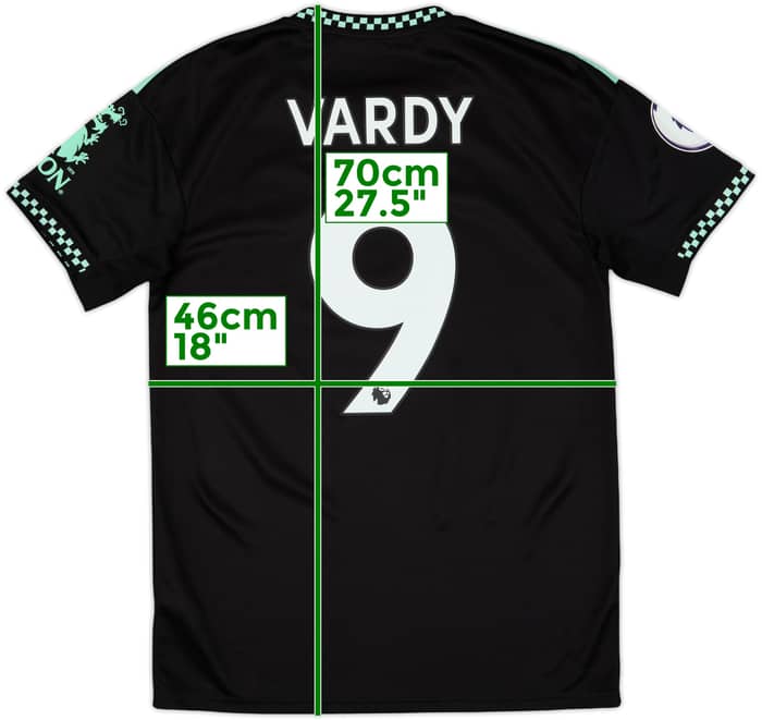2022-23 Leicester Away Shirt Vardy #9 - 10/10 - (S)