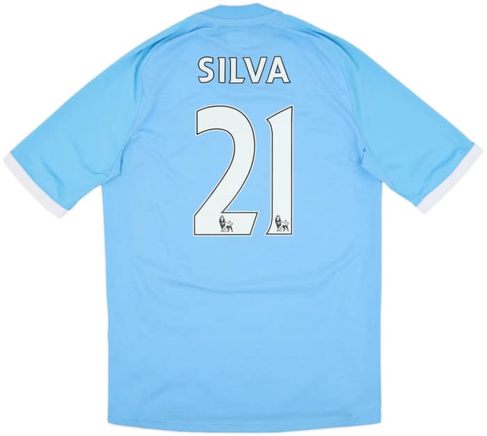 2010-11 Manchester City Home Shirt Silva #21 - 6/10 - (S)