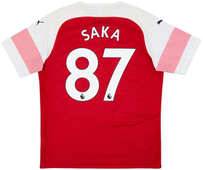 2018-19 Arsenal Home Shirt Saka #87 - 8/10 - (L)