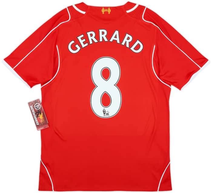 2014-15 Liverpool Home Shirt Gerrard #8 (S)