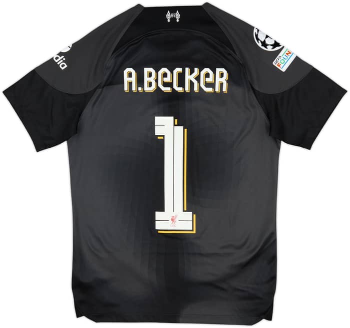 2022-23 Liverpool GK S/S Shirt A.Becker #1 - 7/10 - (S)