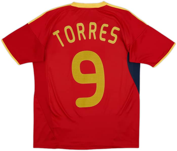 2009 Spain Home Shirt Torres #9 - 8/10 - (XL.Boys)