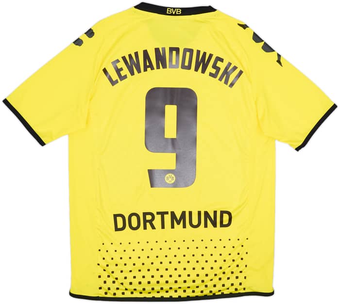 2011-12 Borussia Dortmund Home Shirt Lewandowksi #9 - 6/10 - (M)
