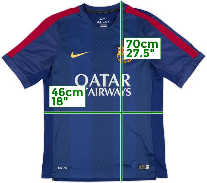 2014-15 Barcelona Nike Training Shirt - 9/10 - (M)