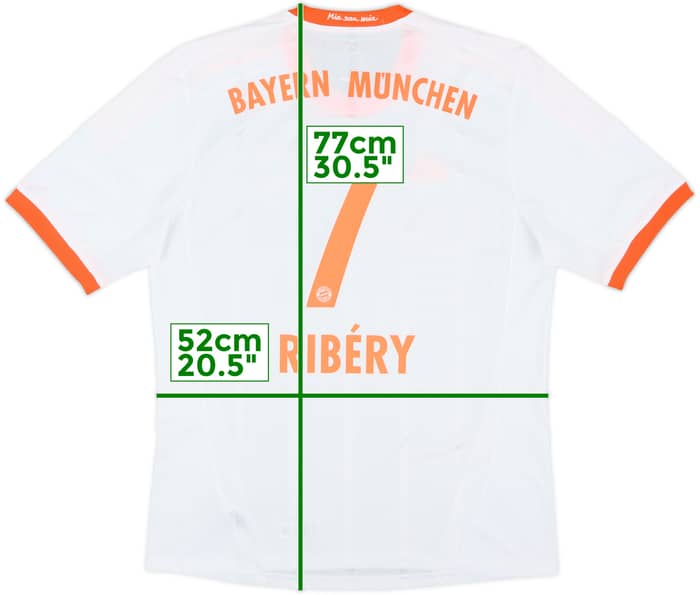 2012-13 Bayern Munich Away Shirt Ribery #7 - 6/10 - (L)