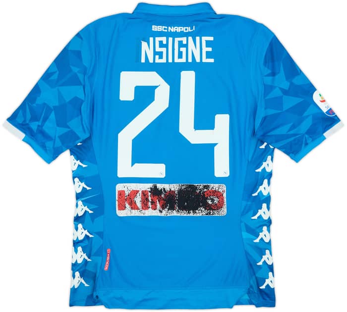 2018-19 Napoli Home Shirt Insigne #24 - 3/10 - (L)