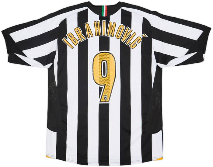 2005-06 Juventus Home Shirt Ibrahimovic #9 - 5/10 - (L)