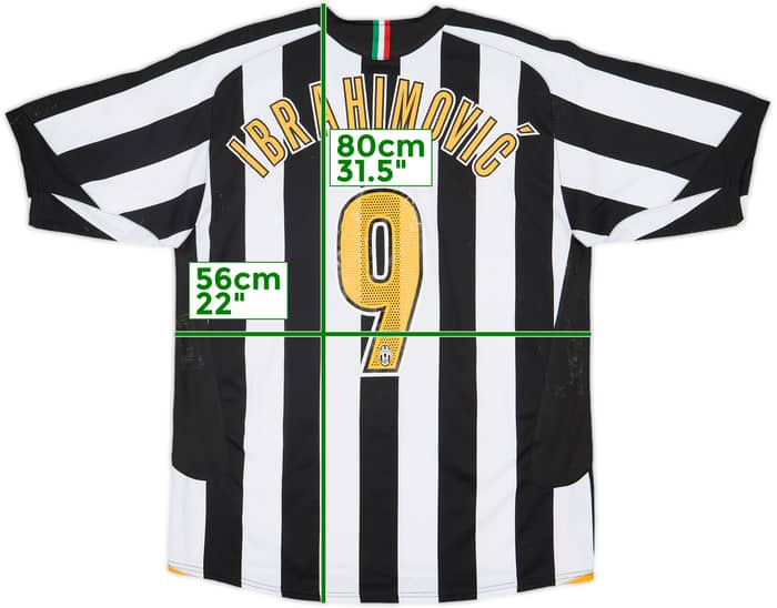 2005-06 Juventus Home Shirt Ibrahimovic #9 - 5/10 - (L)