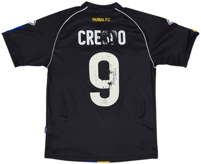 2011-12 Parma Signed Away Shirt Crespo #9 - 4/10 - (M)