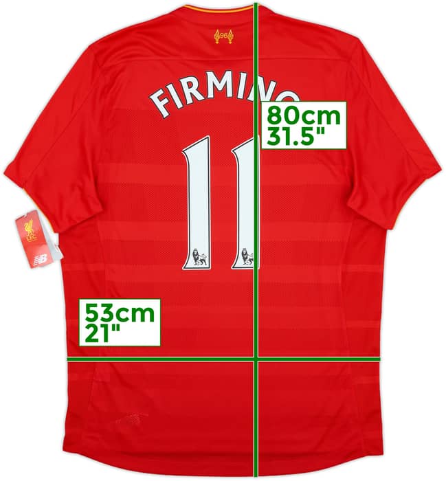 2016-17 Liverpool Home Shirt Firmino #11 (L)