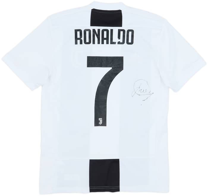 2018-19 Juventus Signed Home Shirt Ronaldo #7 - 5/10 - (XS)