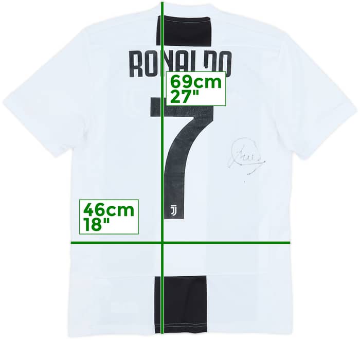 2018-19 Juventus Signed Home Shirt Ronaldo #7 - 5/10 - (XS)
